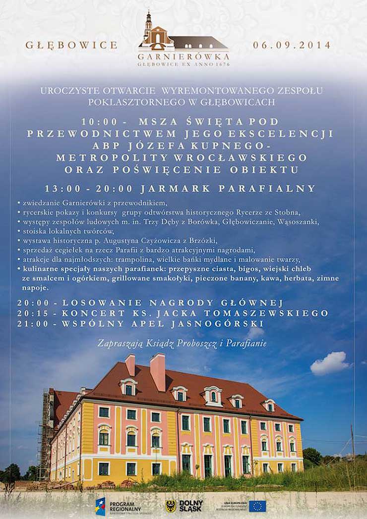 Głębowice. Otwarcie wyremontowanego zespołu poklasztornego